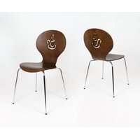 Designová židle BERGAMO - hnědá - TYP D