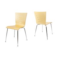 Designová židle BERGAMO - přírodní - TYP A