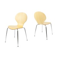 Designová židle BERGAMO - přírodní - TYP D