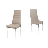Designová židle VERONA - béžová/chrom - TYP A