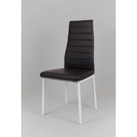 Designová židle VERONA - černá/bílé - TYP A