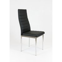 Designová židle VERONA - černá/chrom - TYP A