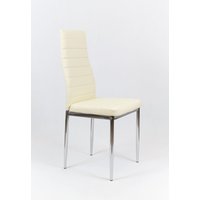 Designová židle VERONA - krémová/chrom - TYP A