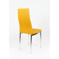 Designová židle VERONA - oranžová/chrom - TYP A