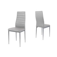Designová židle VERONA - světle šedá/šedé - TYP A
