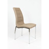 Designová židle VERONA - tmavě béžová - TYP B