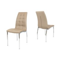 Designová židle VERONA - tmavě béžová - TYP B