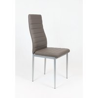 Designová židle VERONA - tmavě hnědá/šedé - TYP A