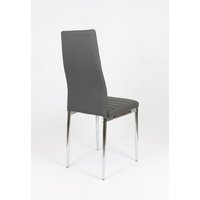 Designová židle VERONA - tmavě šedá/chrom - TYP A