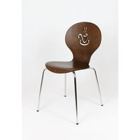 Designová židle BERGAMO - hnědá - TYP D