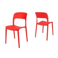 Designová židle BIBIONE - červená