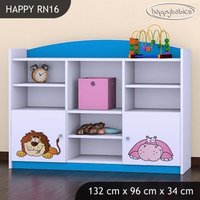 Dětský úložný regál SAFARI - TYP 16 - NÍZKÝ