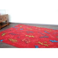 Dětský koberec GRAFFITI červený