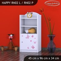 Dětský úložný regál VÍLA A MOTÝLCI - TYP 2 - NÍZKÝ