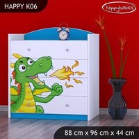 Dětská komoda ZELENÝ DRAK - TYP 6