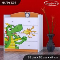 Dětská komoda ZELENÝ DRAK - TYP 6
