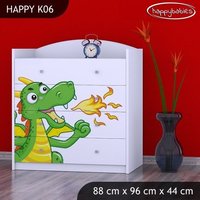Dětská komoda ZELENÝ DRAK - TYP 6