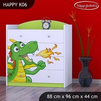 Dětská komoda ZELENÝ DRAK - TYP 6