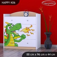 Dětská komoda ZELENÝ DRAK - TYP 6