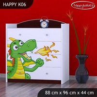 Dětská komoda ZELENÝ DRAK - TYP 6