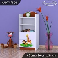 Dětský úložný regál MADAGASKAR - TYP 1 - NÍZKÝ