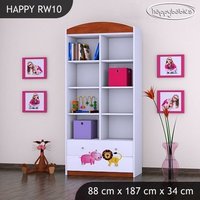 Dětský úložný regál MADAGASKAR - TYP 10 - VYSOKÝ