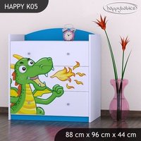 Dětská komoda ZELENÝ DRAK - TYP 5