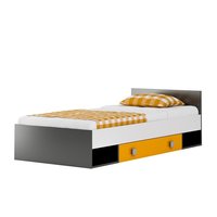 Dětská postel se šuplíky YELLOW - 200x90 cm + matrace
