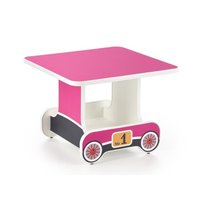 Dětský obrázkový stoleček - Lokomotiva - růžový