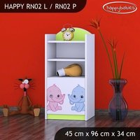 Dětský úložný regál SLONÍCI - TYP 2 - NÍZKÝ