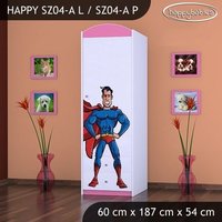 Dětská skříň SUPERMAN - TYP 4A