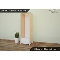 Dětská skříň ZVÍŘECÍ KAMARÁDI - TYP 5A