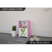 Dětský úložný regál - ZVÍŘECÍ KAMARÁDI - TYP 6 - NÍZKÝ