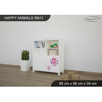 Dětský úložný regál - PRINCEZNA A KONÍK - TYP 11 - NÍZKÝ