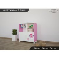 Dětský úložný regál - PRINCEZNA A KONÍK - TYP 11 - NÍZKÝ