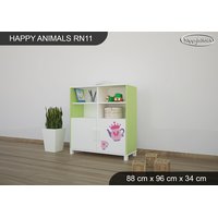 Dětský úložný regál - PRINCEZNA A KONÍK - TYP 11 - NÍZKÝ