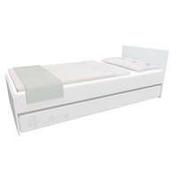 Dětská postel se šuplíkem - STARS 200x90 cm - bílá