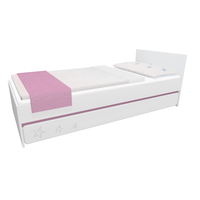 Dětská postel se šuplíkem - STARS 200x90 cm - růžová