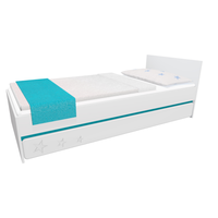 Dětská postel se šuplíkem - STARS 200x90 cm - tyrkysová