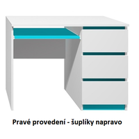 Psací stůl - CITY TYP A - pravé provedení