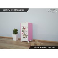 Dětská komoda ZAMILOVANÉ ŽIRAFY - TYP 1