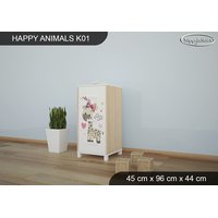 Dětská komoda ZAMILOVANÉ ŽIRAFY - TYP 1