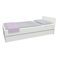 Dětská postel se šuplíkem - CITY 200x90 cm - fialová