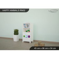 Dětský úložný regál - HAPPY - TYP 2 - NÍZKÝ