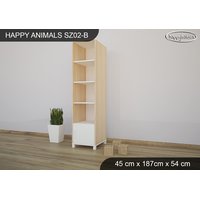 Dětská skříň SOVÍ RODINKA - TYP 2B