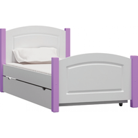 Dětská postel z masivu KIDS TYP B - fialová