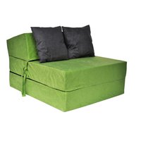 Rozkládací molitanové křeslo (matrace) - zelené