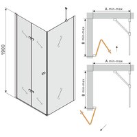 Sprchový kout MAXMAX MEXEN LIMA - 70x120 cm