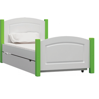 Dětská postel z masivu KIDS TYP B - zelená