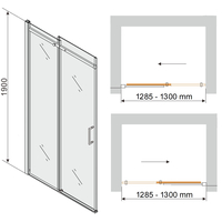 Sprchové dveře MAXMAX MEXEN OMEGA 130 cm